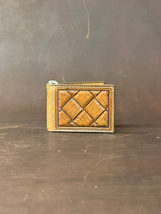 Tooled Money Clip Wallet