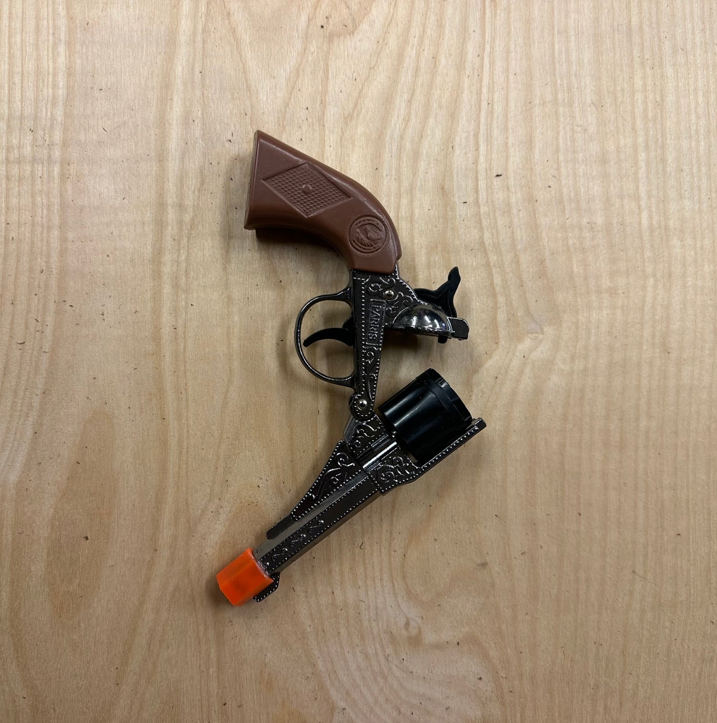 Small Double Cap Gun Rig with Leather Holster and Belt